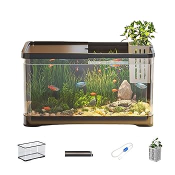 Amazon | 水槽 セットメダカ 金魚 水槽 金魚鉢 プラスチック